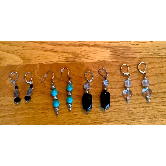 Four Sets of Handmade Earrings Never Worn - Picture 1 of 3